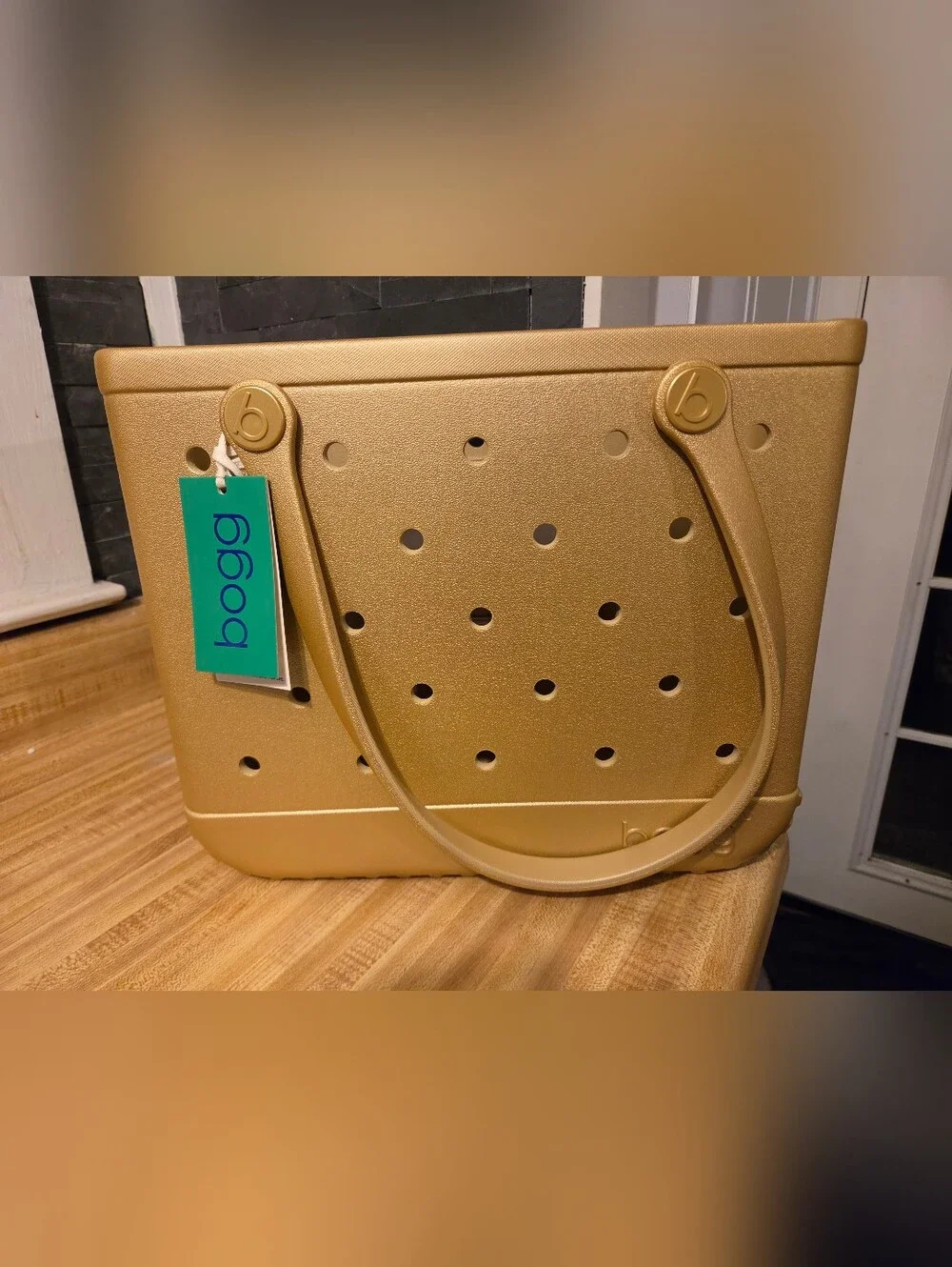 Bogg Bag NWT Limited Edition Gold Metallic Medium Size Tote